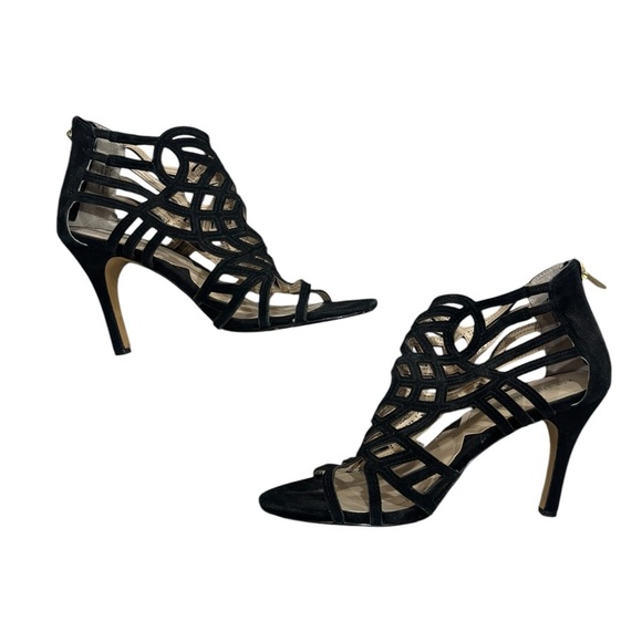 ADRIENNE VITTADINI Size 8 Womens Avl-Anjolie-1 Platform Dress Sandal Black $149 - Picture 1 of 6